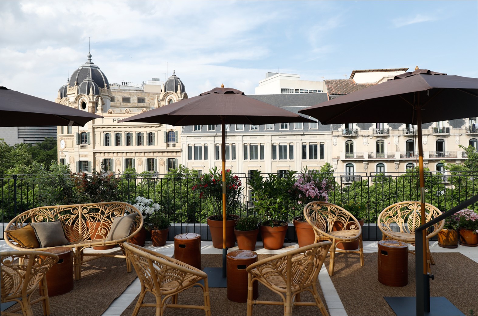 Rooftop terrace amb vistes a Les Rambles