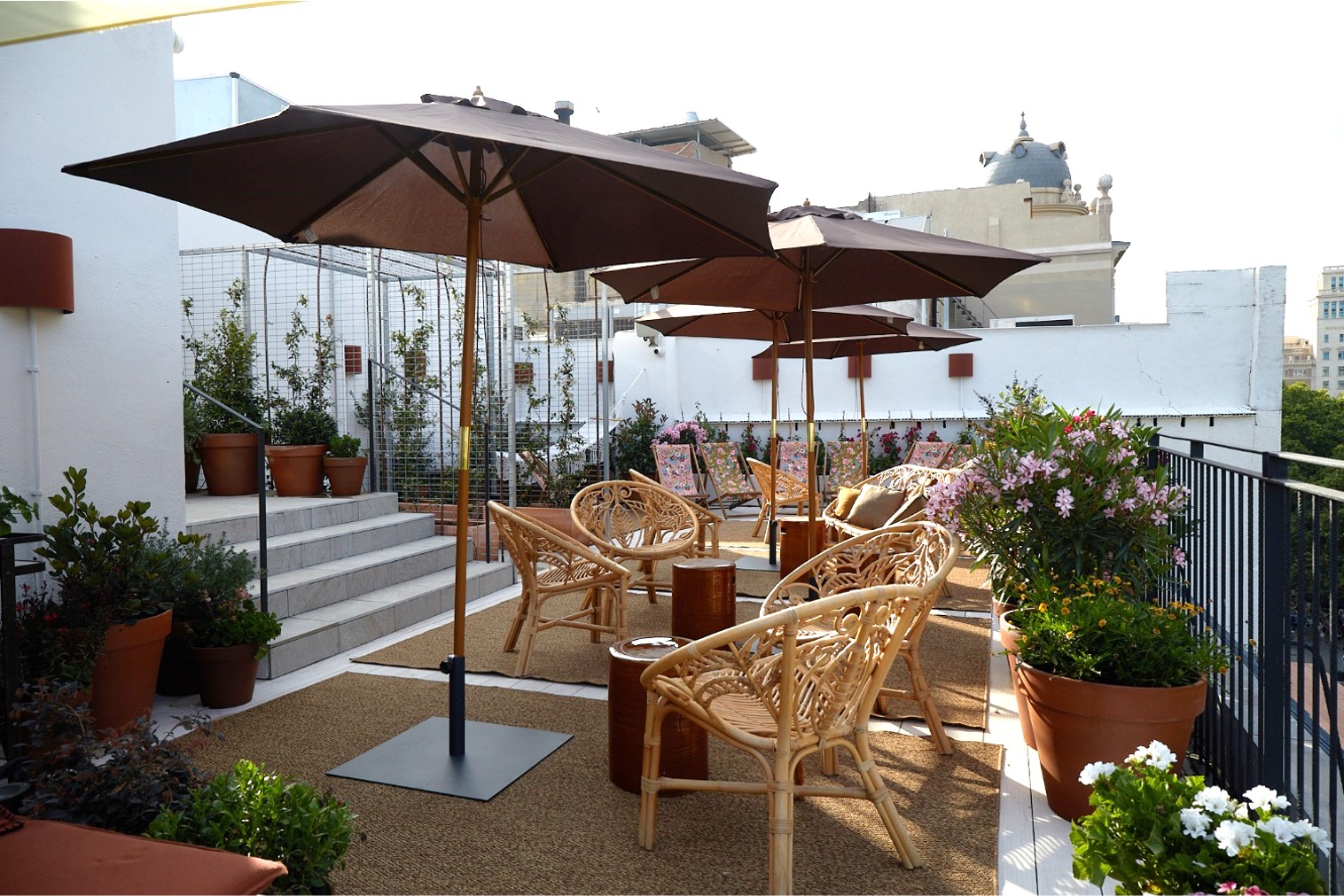 Rooftop terrace amb vistes a Les Rambles